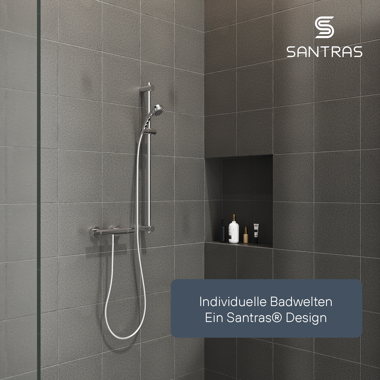 SANTRAS® Wandstange in Chrom