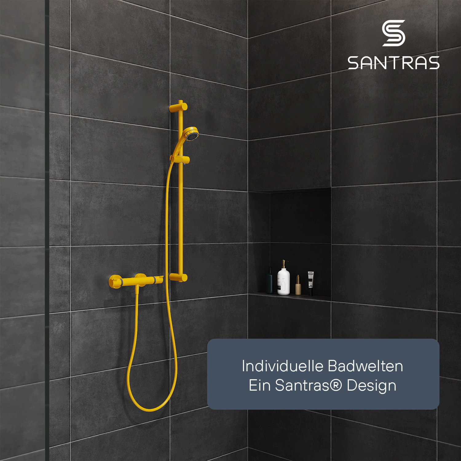 SANTRAS® Wandstange in Gelb