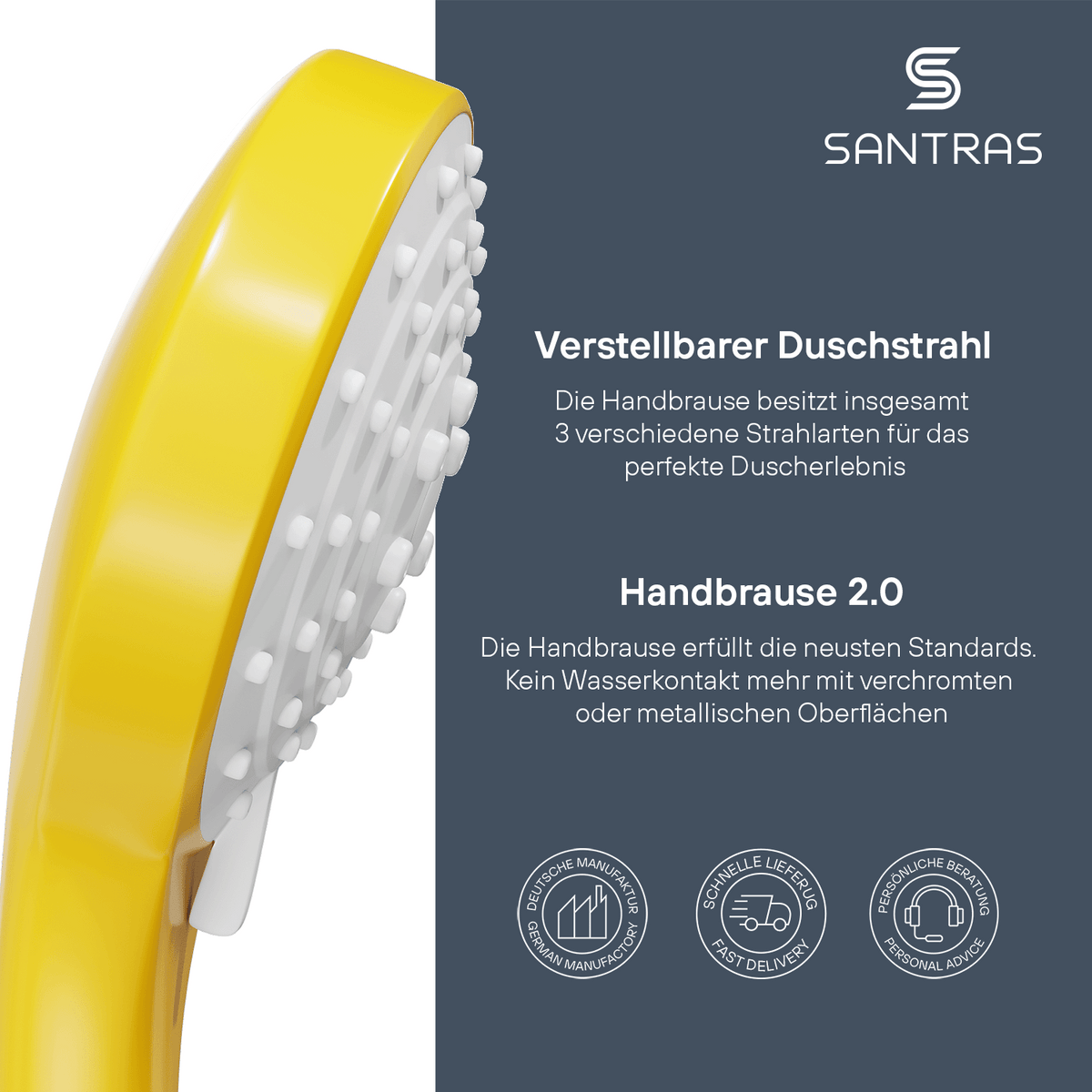 SANTRAS® Handbrause Sina in Gelb