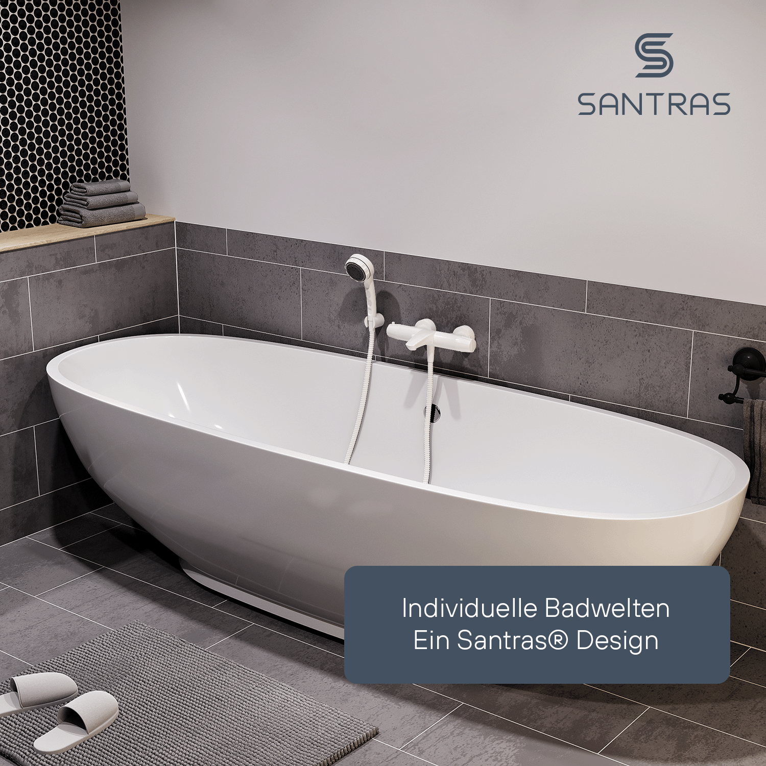 SANTRAS® Wandhalterung in Weiß