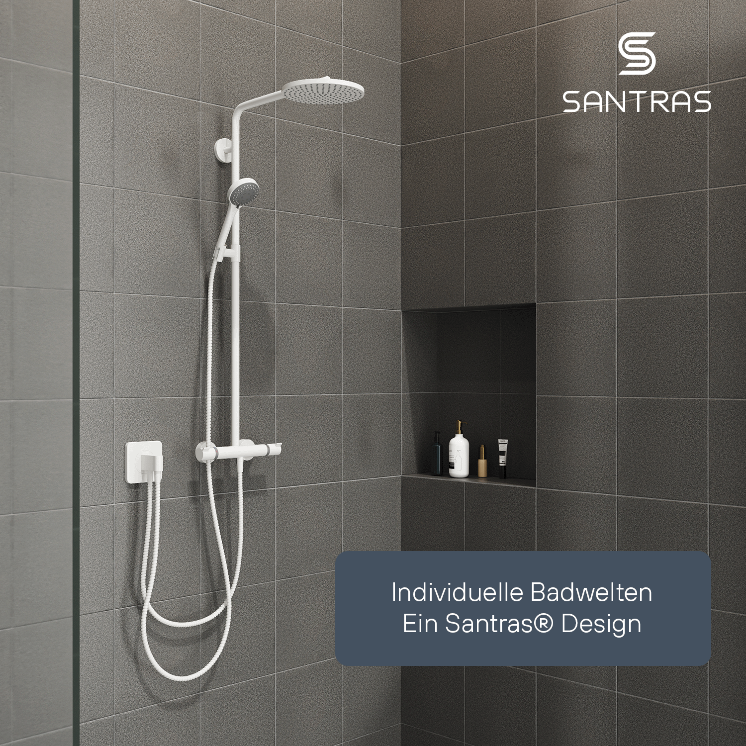 SANTRAS® Metallschlauch in Weiß