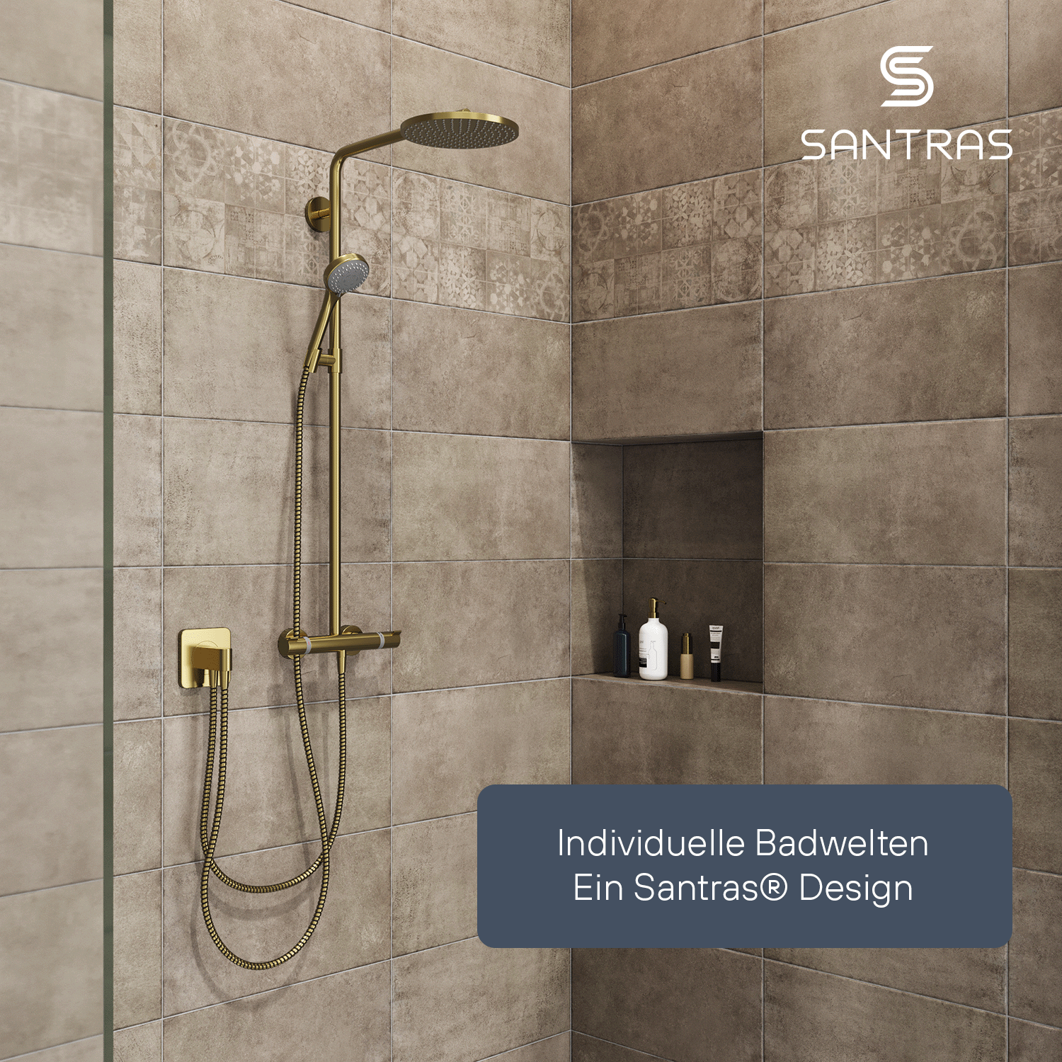 SANTRAS® Metallschlauch in Bronze