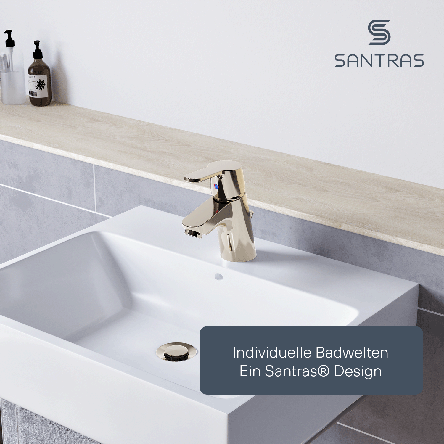 SANTRAS® Luftsprudler M24 in Edelmessing