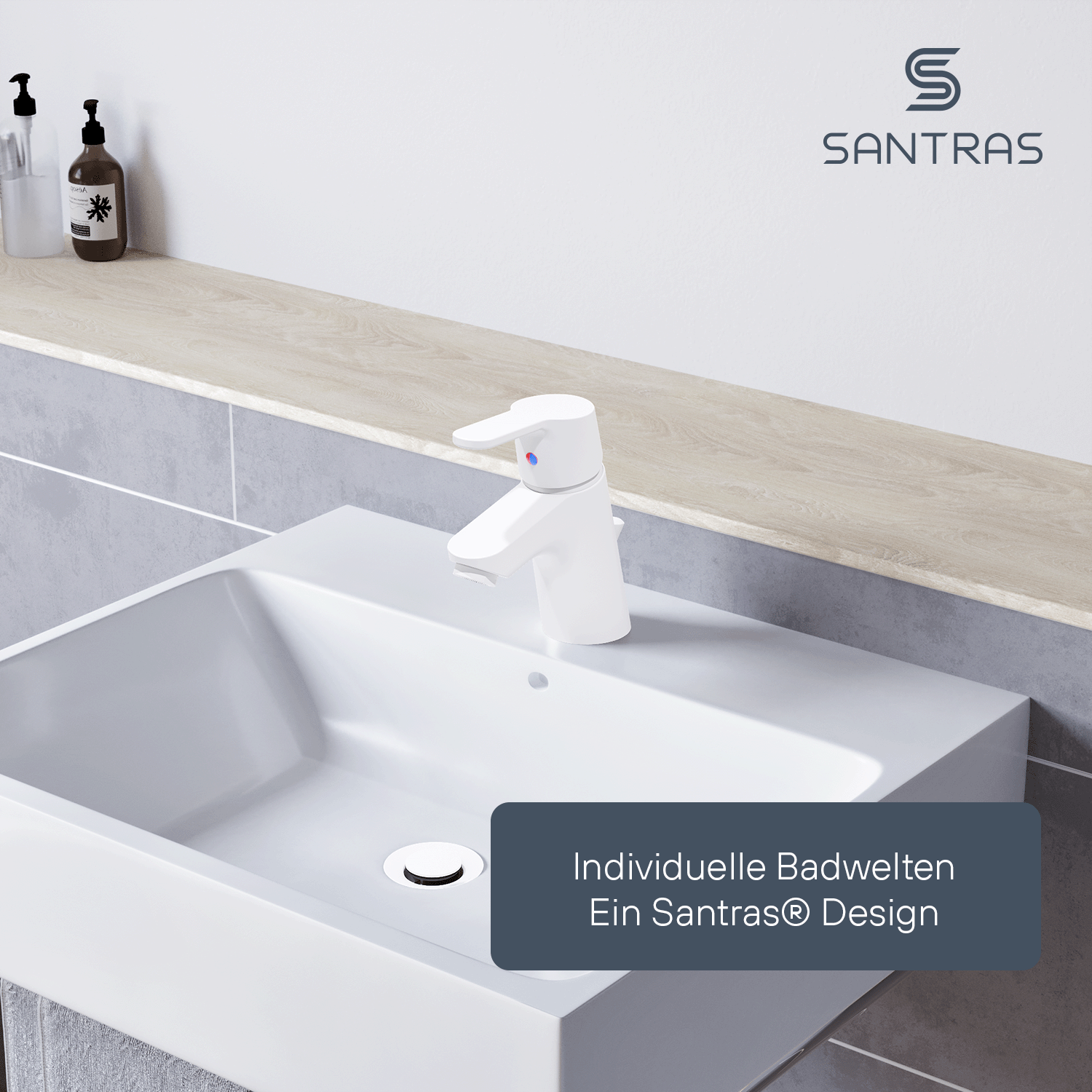 SANTRAS® Luftsprudler M24 in Weiß Matt