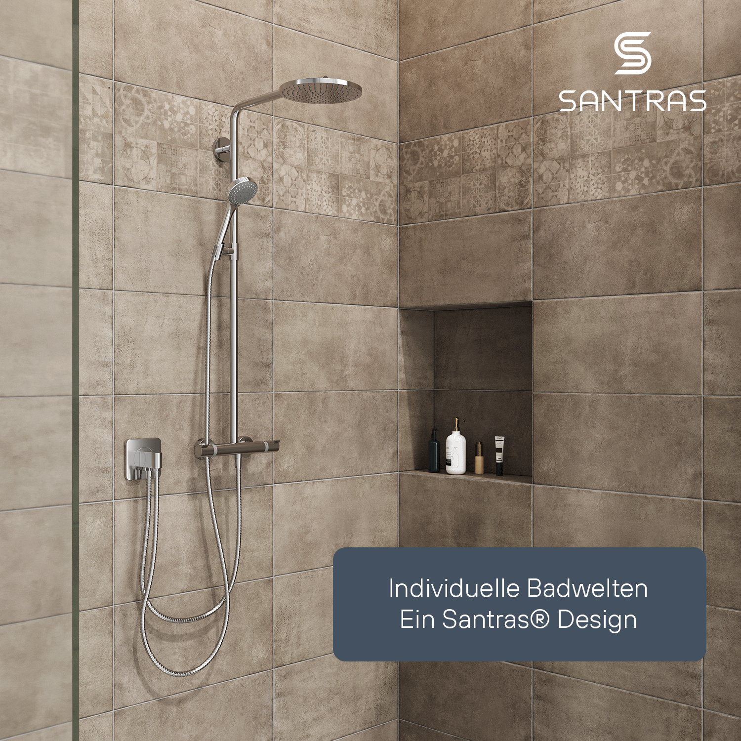 SANTRAS® Metallschlauch Konus x Mutter
