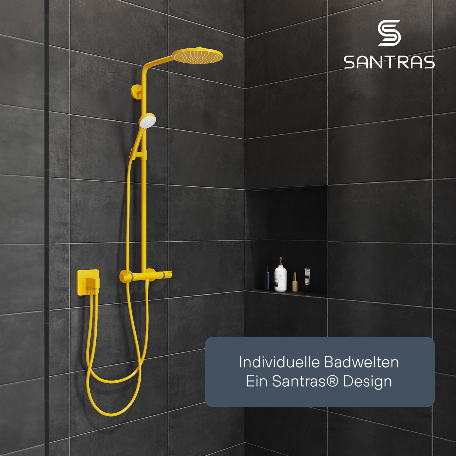 SANTRAS® Handbrause Sina in Gelb