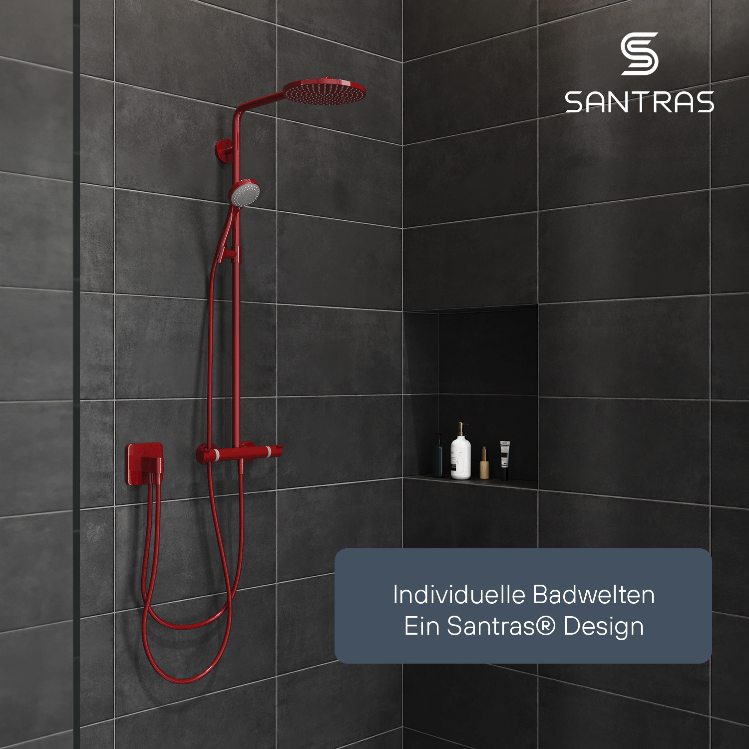 SANTRAS® Kunststoffschlauch in Rot