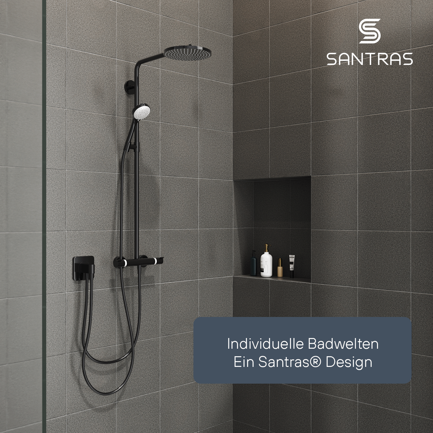 SANTRAS® Kunststoffschlauch in Schwarz