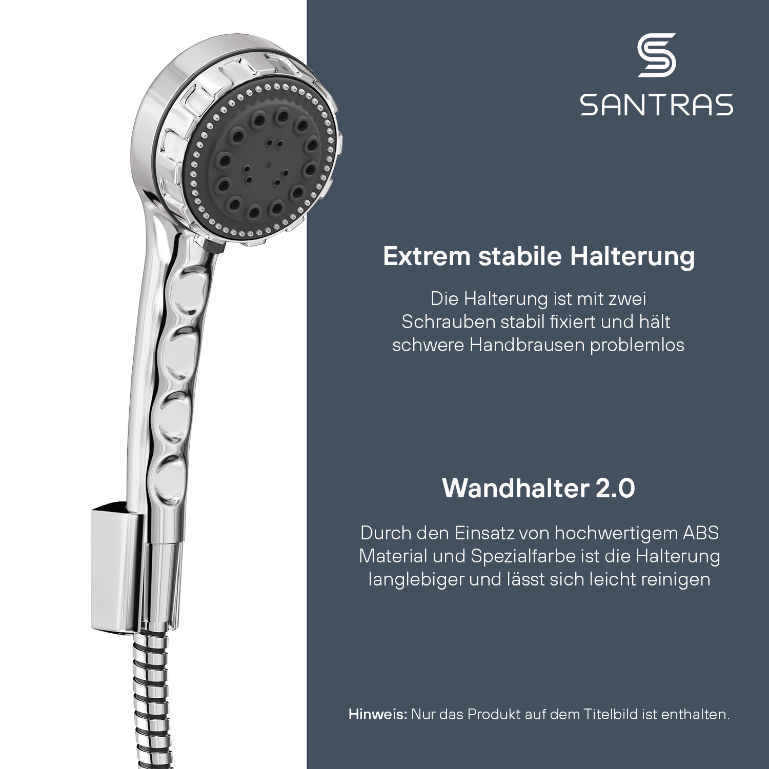 SANTRAS® Wandhalterung in Chrom