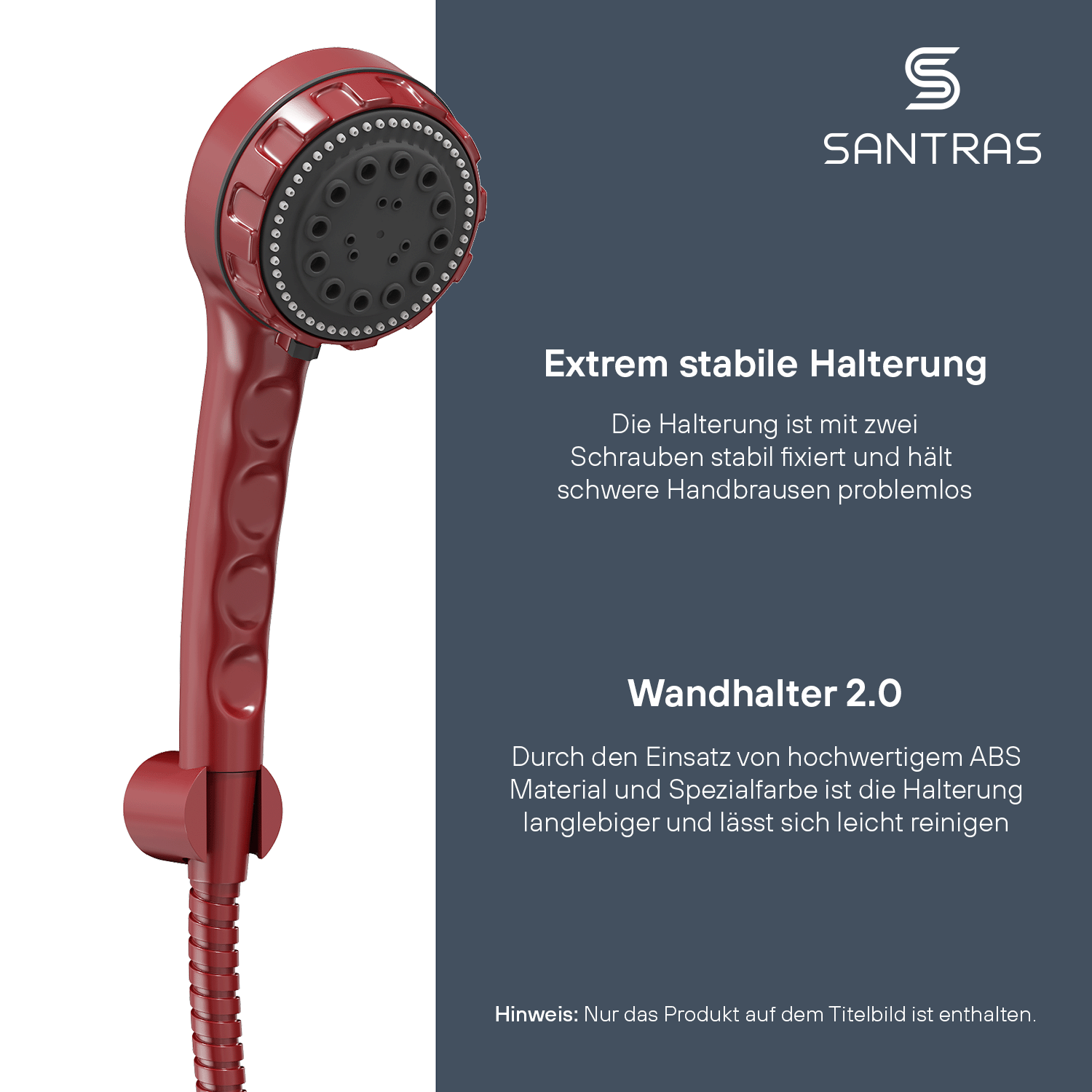 SANTRAS® Wandhalterung in Rot