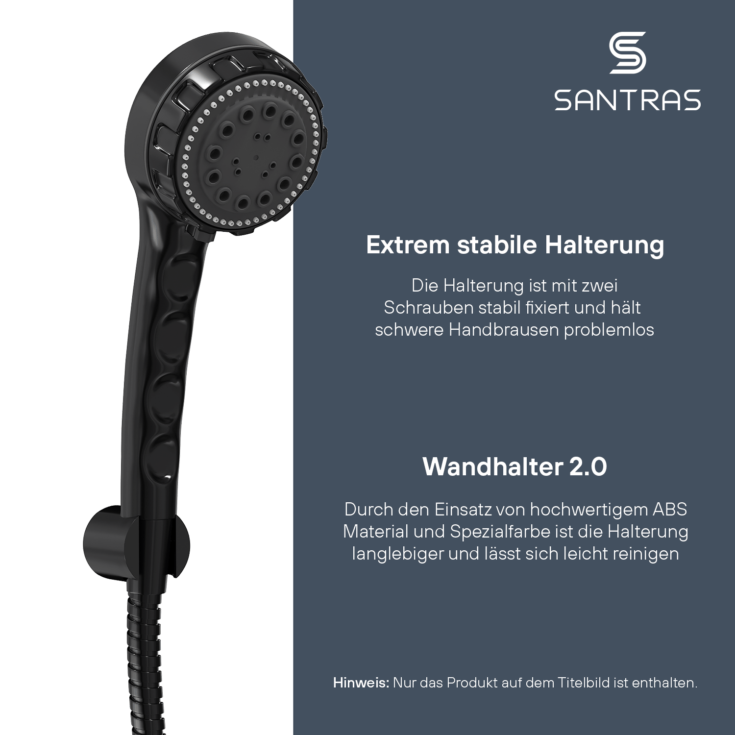 SANTRAS® Wandhalterung in Schwarz