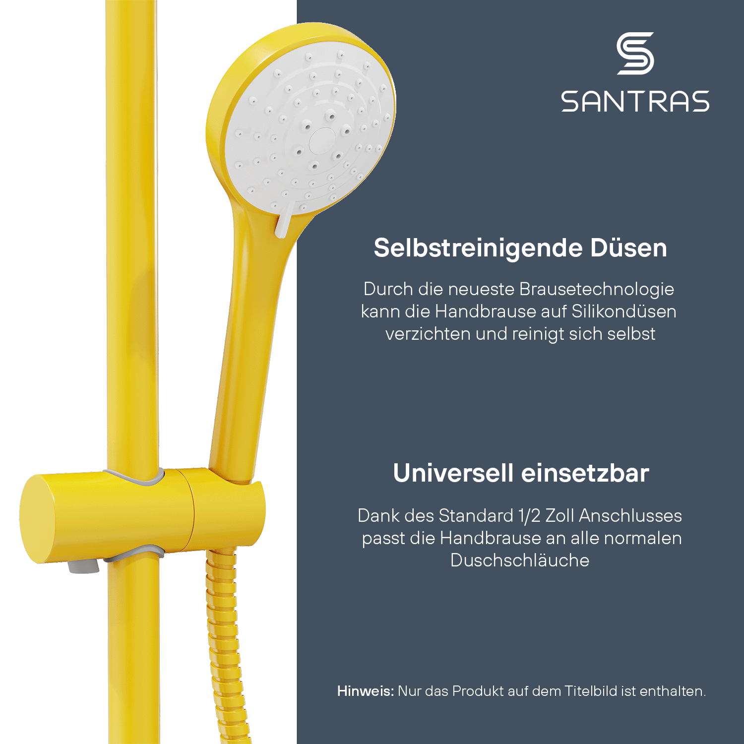 SANTRAS® Handbrause Sina in Gelb