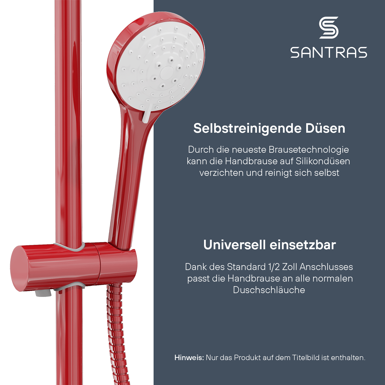 SANTRAS® Handbrause Sina in Rot