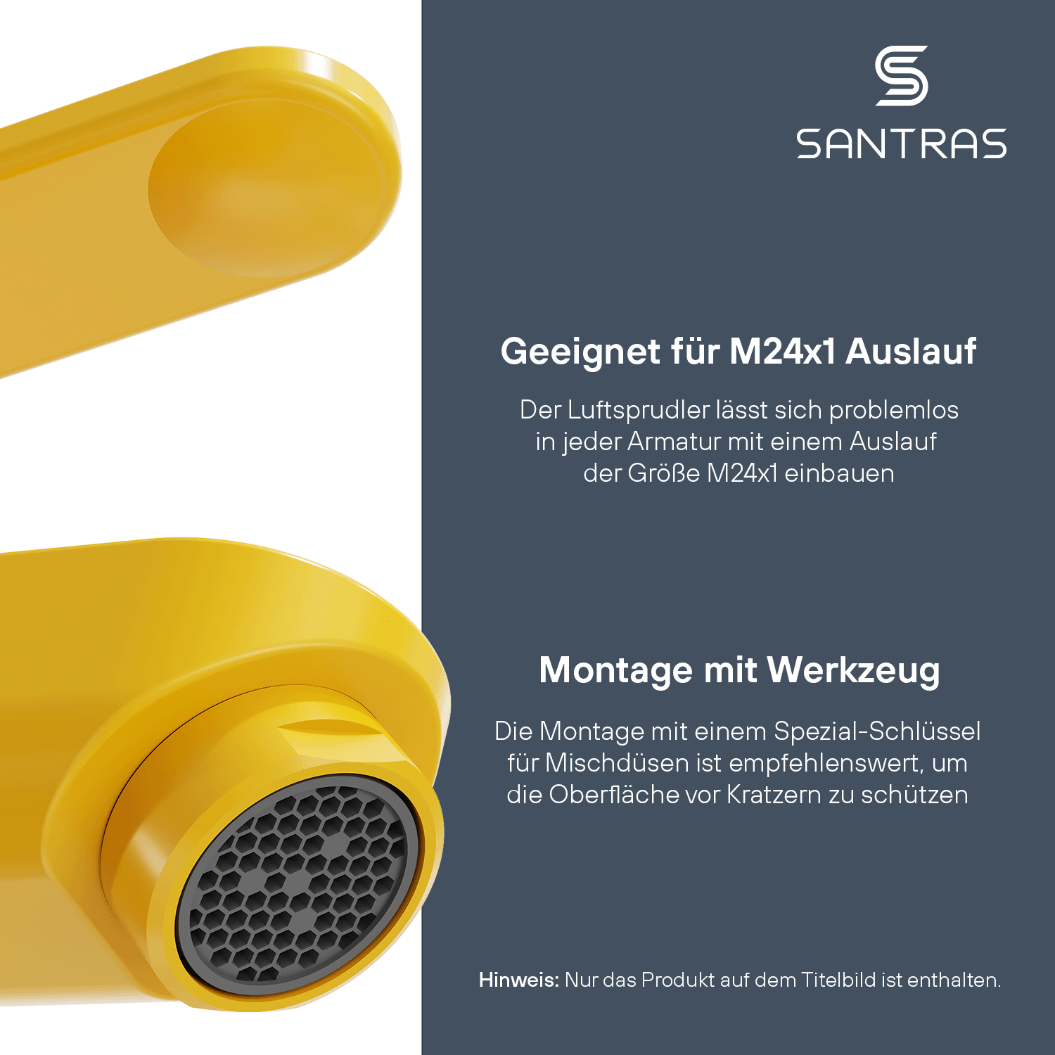 SANTRAS® Luftsprudler M24 in Gelb