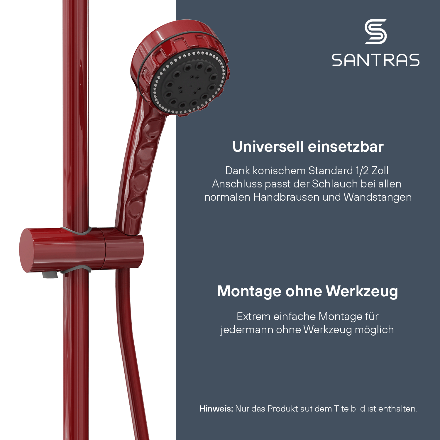 SANTRAS® Kunststoffschlauch in Rot