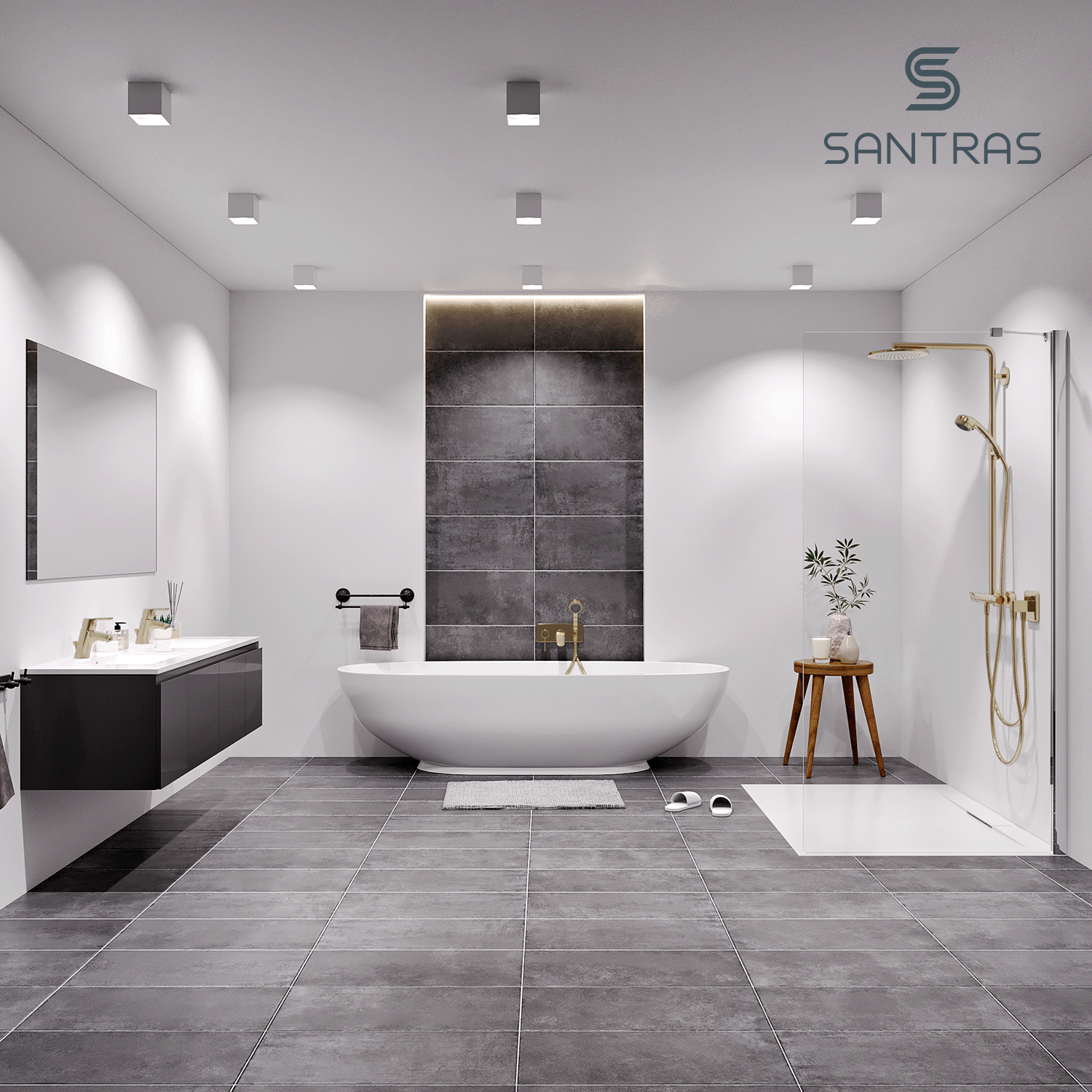SANTRAS® Luftsprudler M24 in Edelmessing
