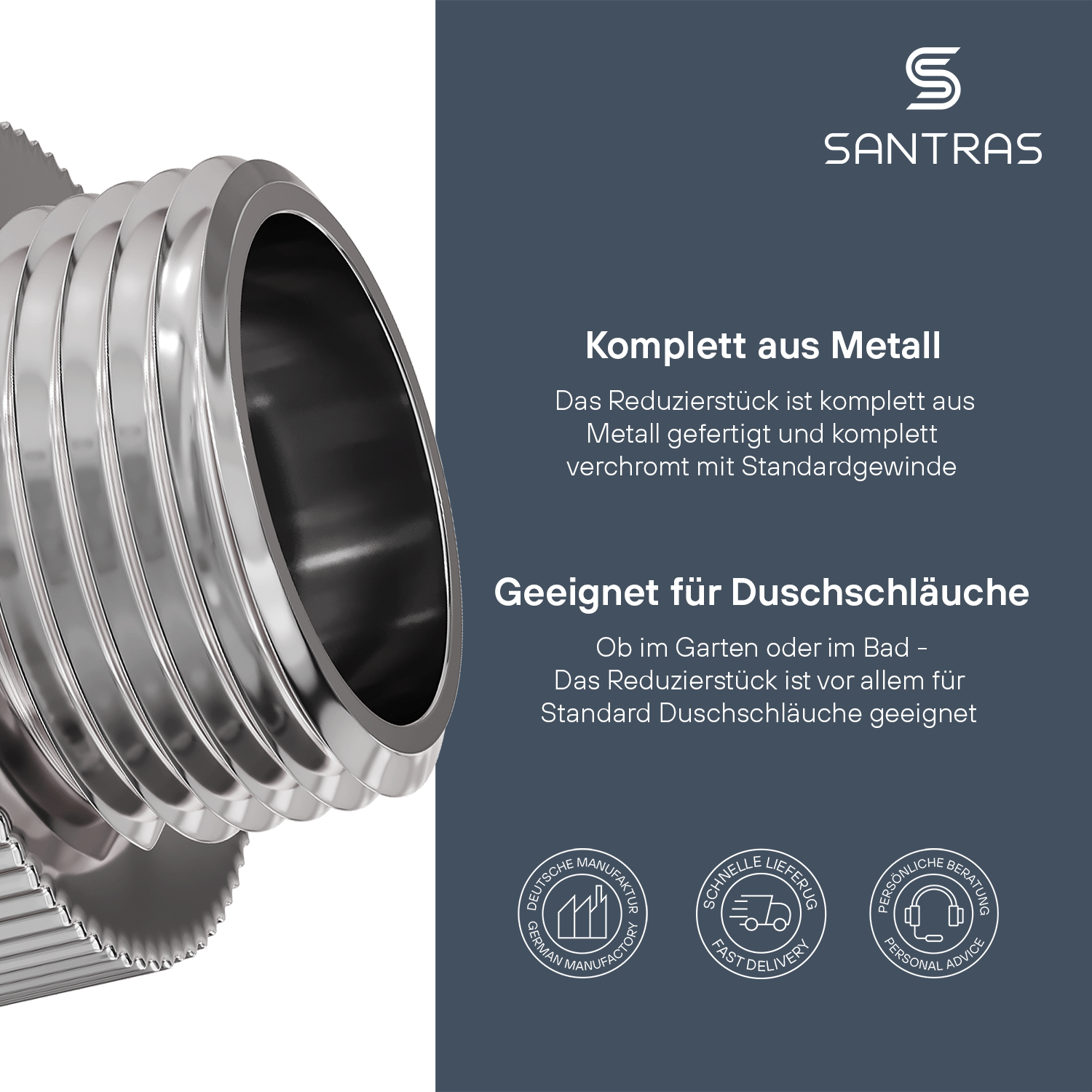 SANTRAS® Reduzierstück 3/4" auf 1/2"