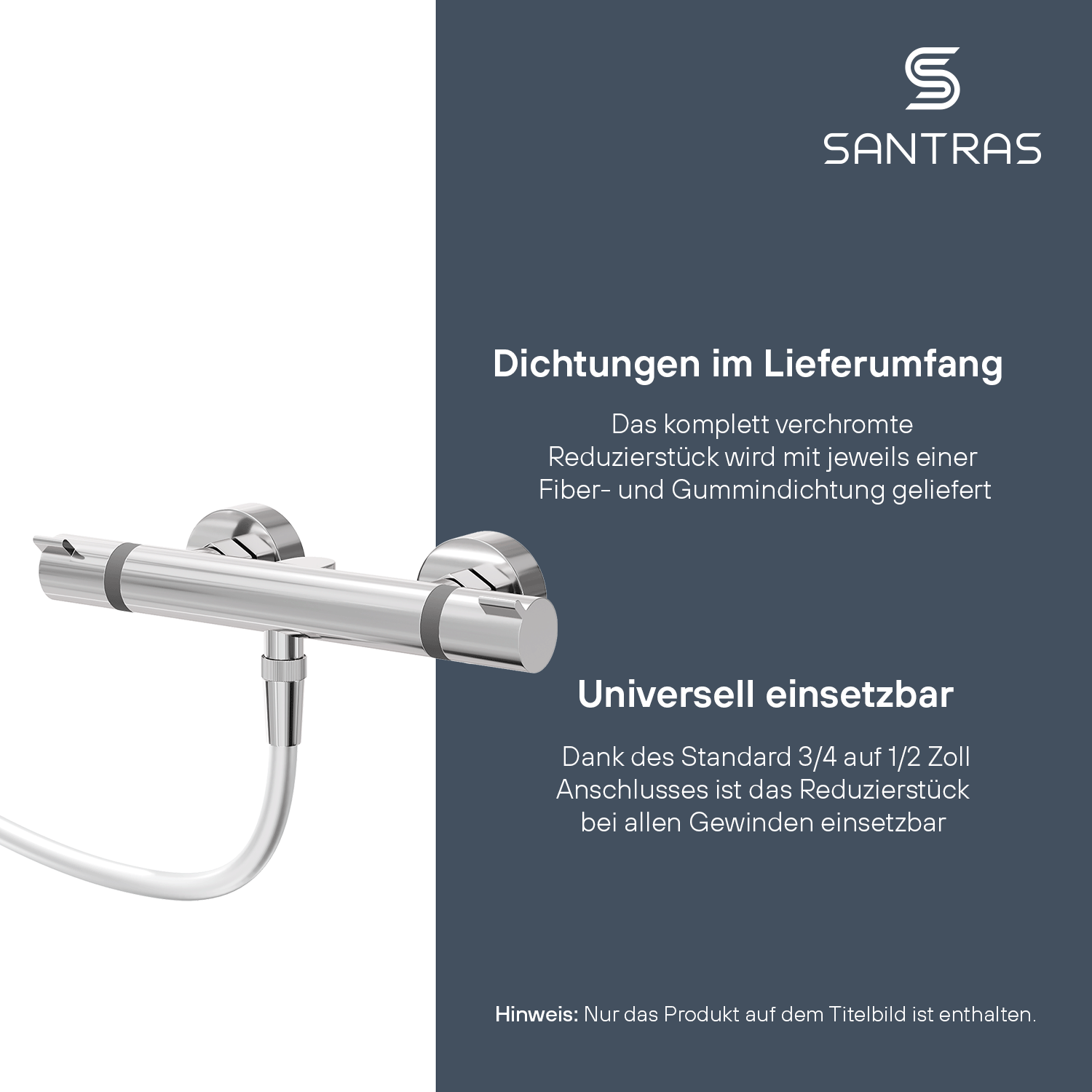 SANTRAS® Reduzierstück 3/4" auf 1/2"