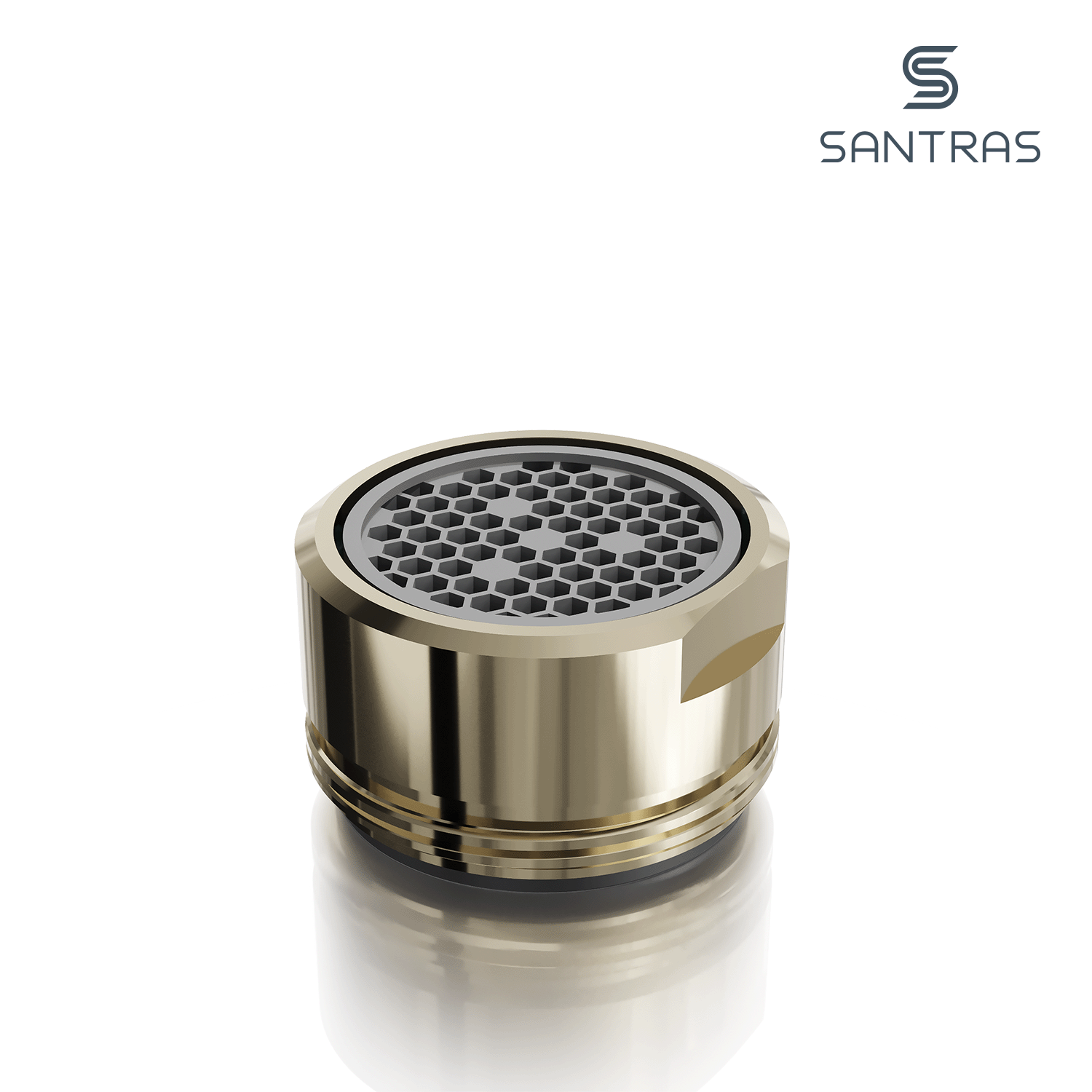 SANTRAS® Luftsprudler M24 in Edelmessing