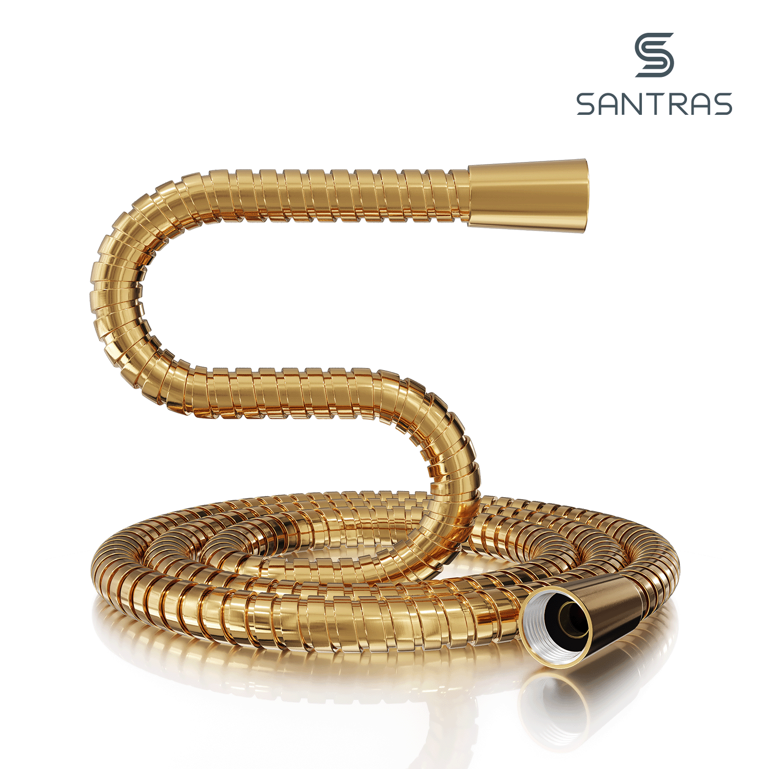 SANTRAS® Metallschlauch in Gold (24 Karat)
