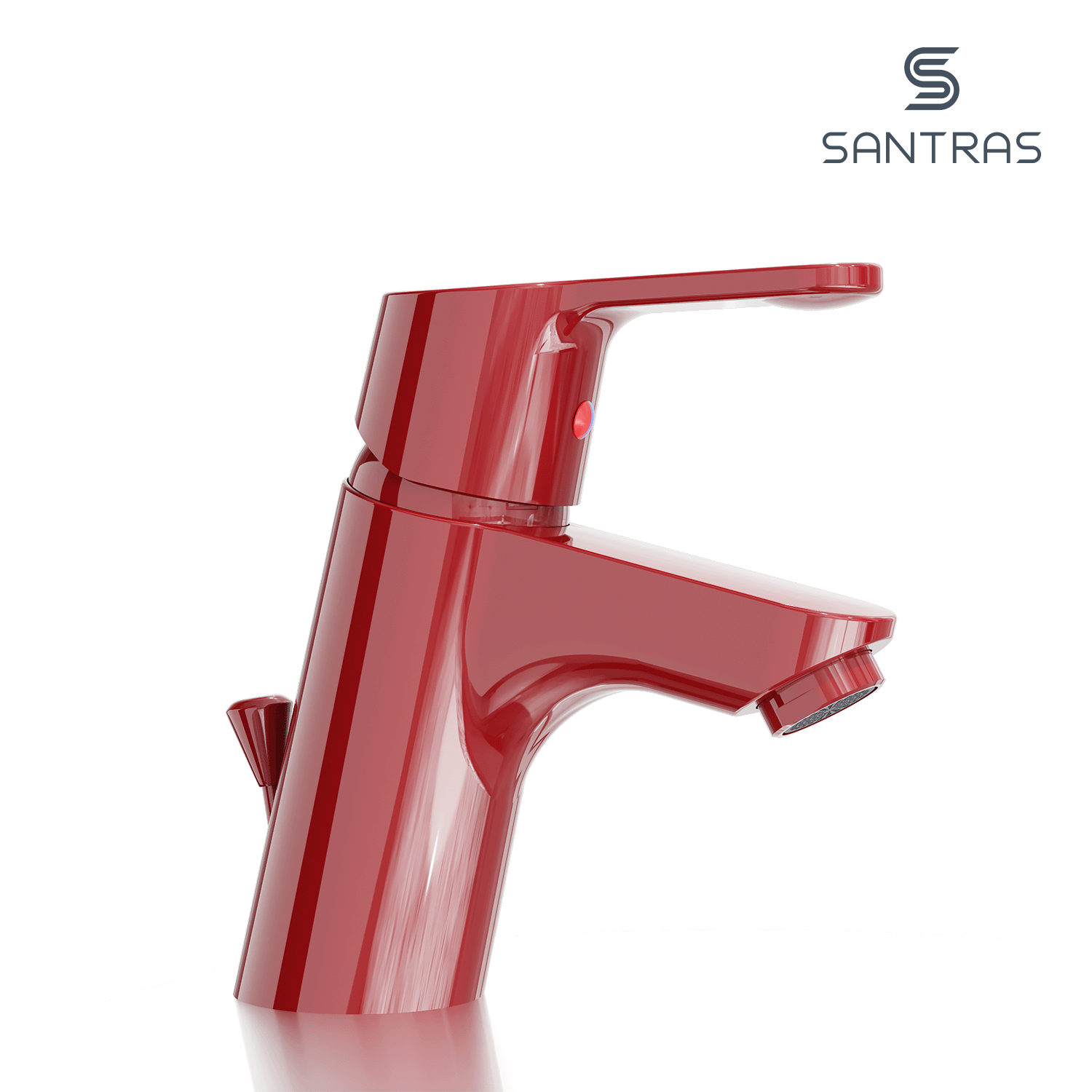 SANTRAS® Waschtischarmatur in Rot