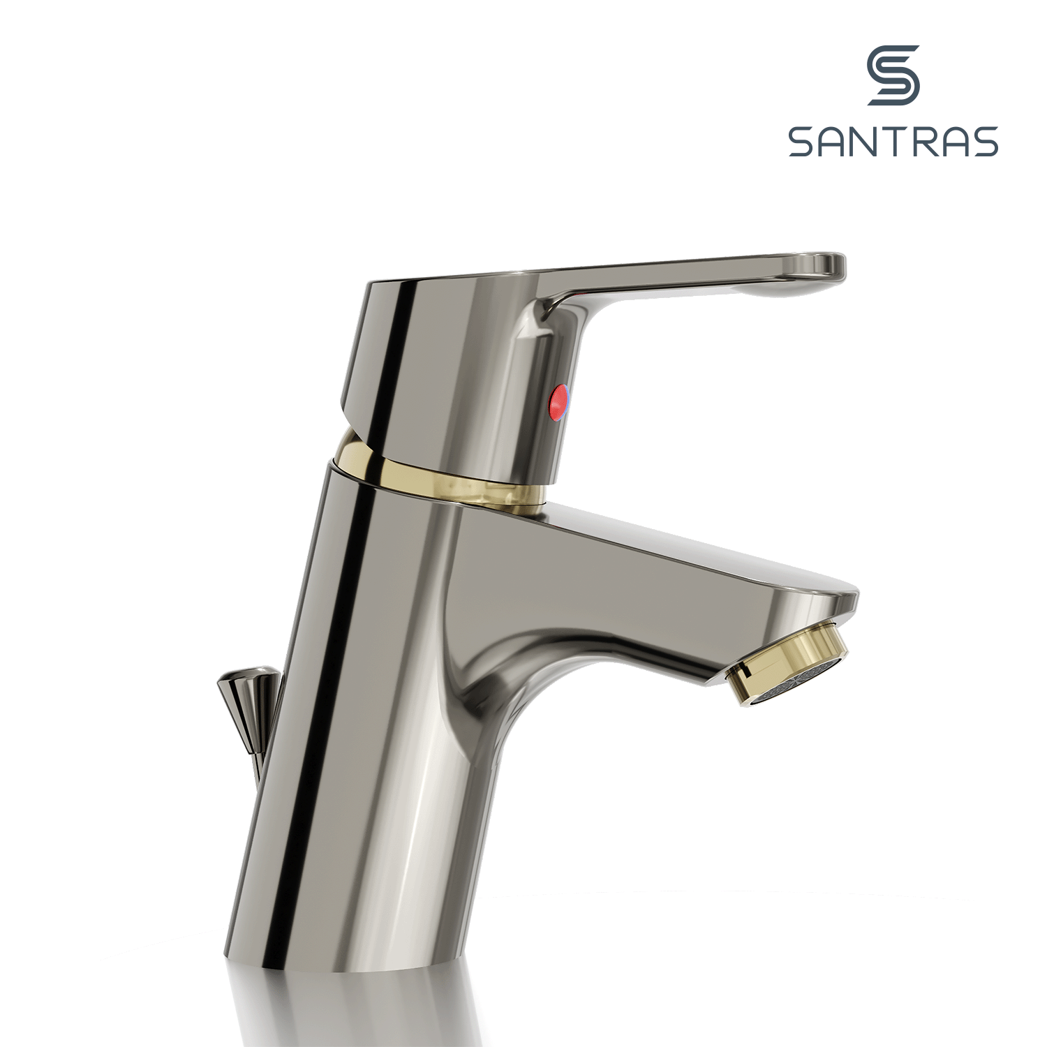 SANTRAS® Waschtischarmatur in Aranja / Edelmessing