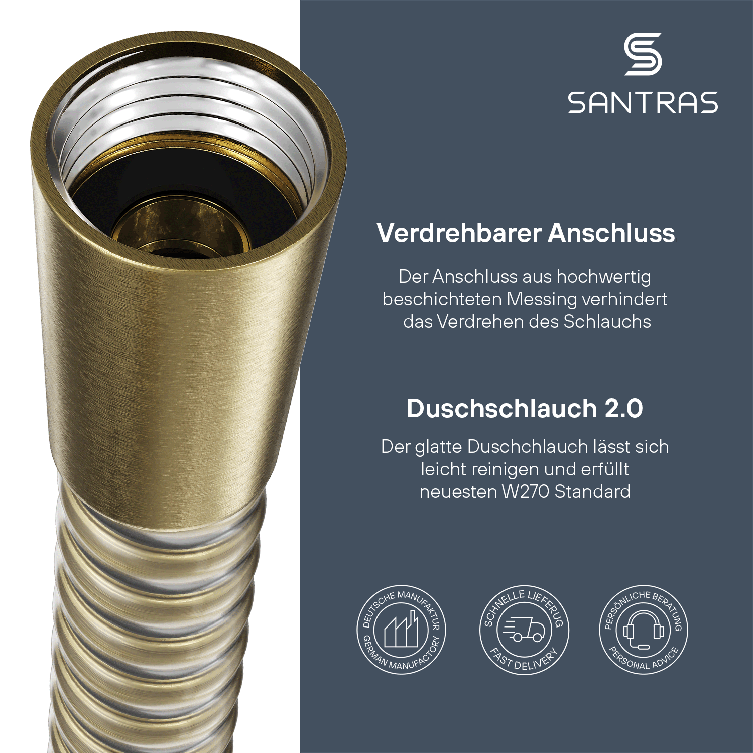SANTRAS® Kunststoffschlauch in Bronze
