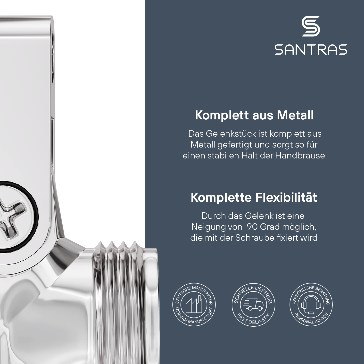 SANTRAS® Metall-Gelenkstück 1/2"