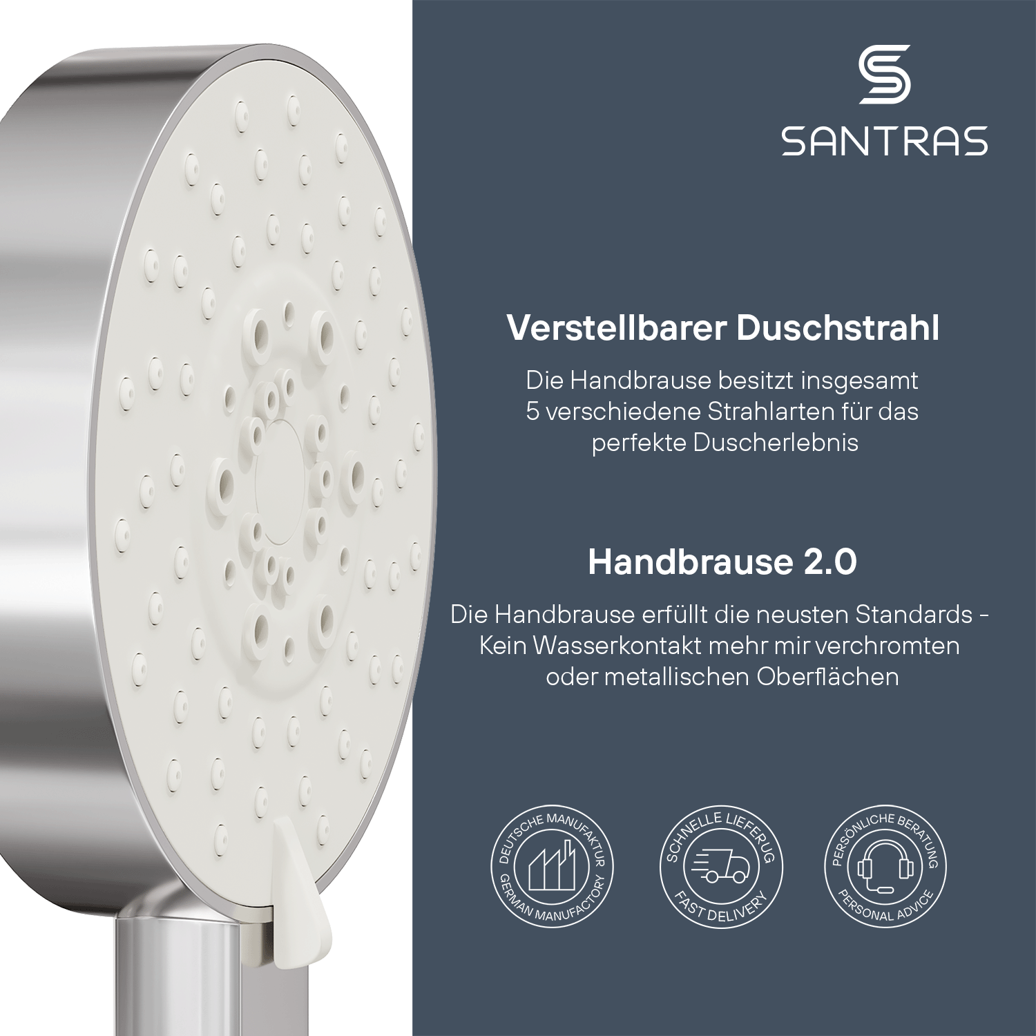 SANTRAS® Handbrause Platinum