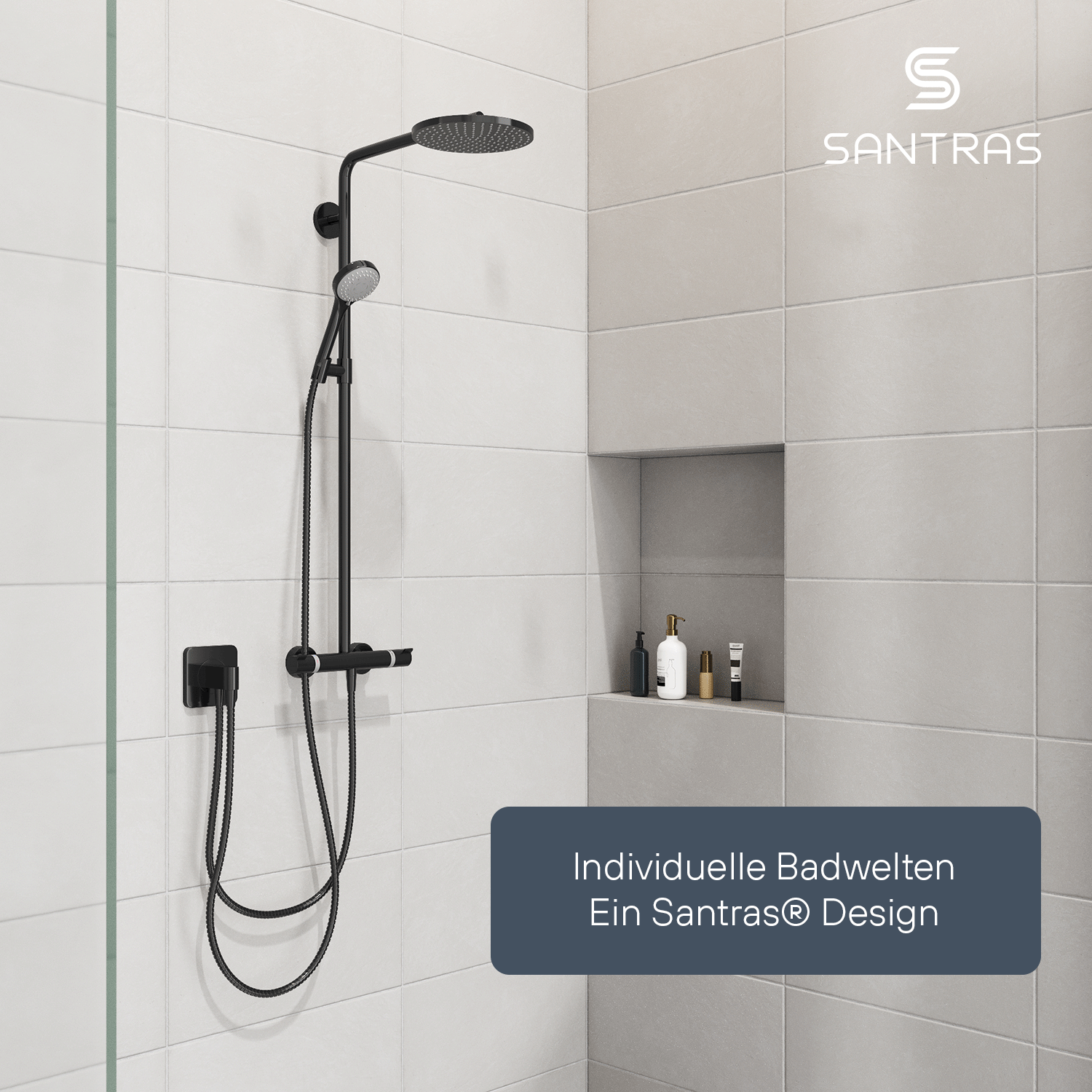 SANTRAS® Metallschlauch in Schwarz
