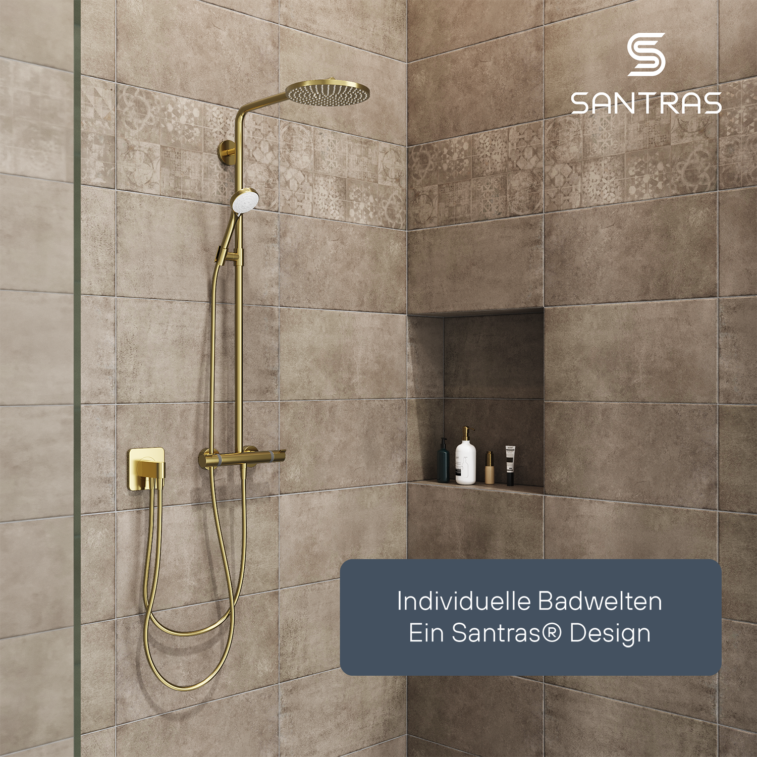 SANTRAS® Handbrause Sina in Bronze