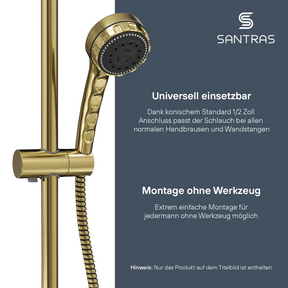SANTRAS® Metallschlauch in Bronze