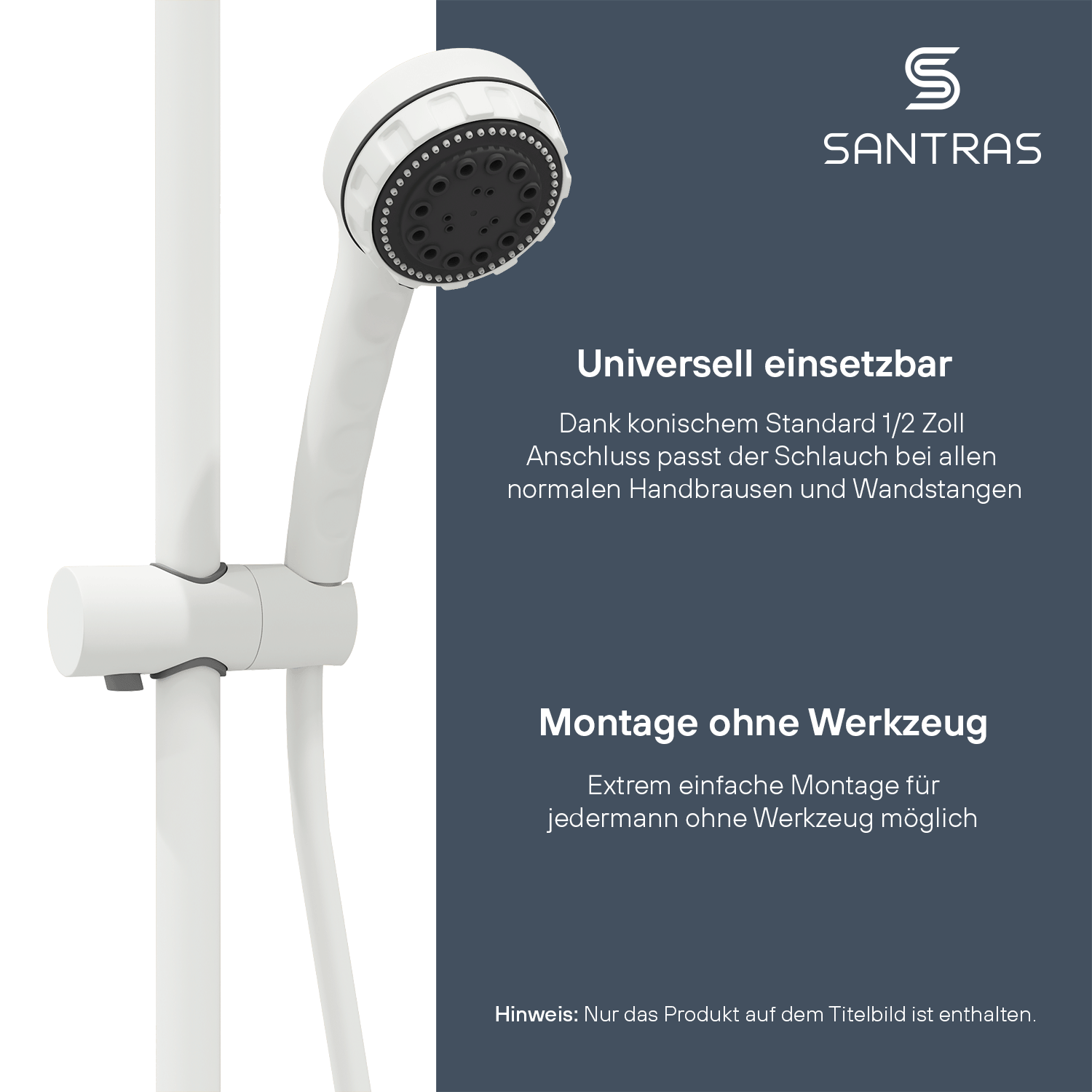 SANTRAS® Kunststoffschlauch in Weiß-Matt